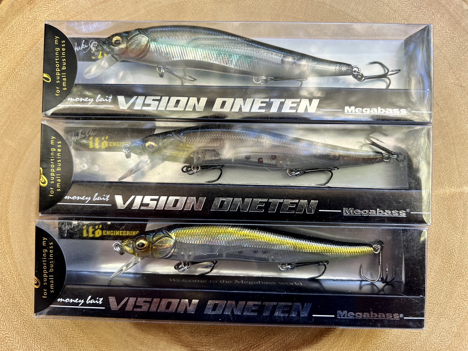 Megabass (Lot Of 3) Ito Vision Oneten Suspending Jerkbaits, Free Shipping! NWT! - Image 12