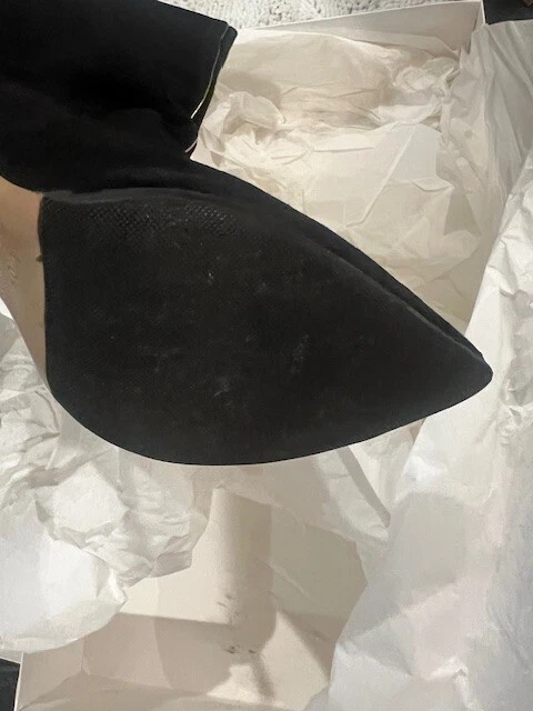 Совершенно новый Paul Andrew черная замша сапоги до колена, 40,5/9 - 10 США - Изображение 3 из 4