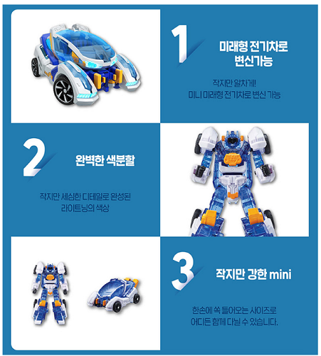 Tobot v MINI Lightning Transformer Robot Figure/korea - Picture 3 of 7