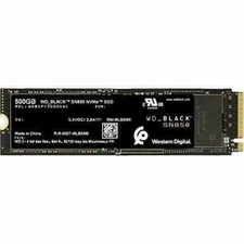 WD Black 500GB SN850 NVMe SSD, without heatsink