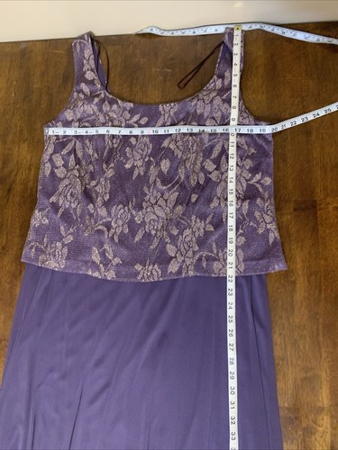 Patra Plum Gold 2-Piece Evening Wear Set NWT Size 16W Formal Dress Cocktail $219 - Picture 6 of 11