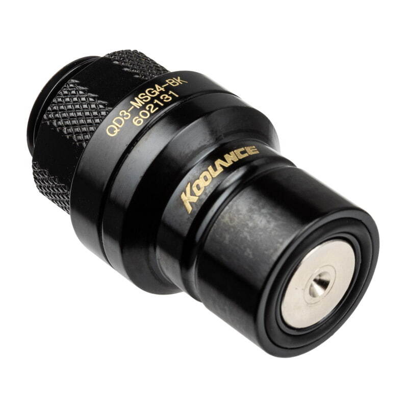 Koolance QD3 Nero Ottone EPDM Acciaio inossidabile 50 g Altri Tipo QD3-MSG4-BK