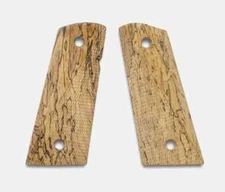 1911 Officer Size Grips, White Cocobolo, Ranger Cut, Mag-Well Bottom