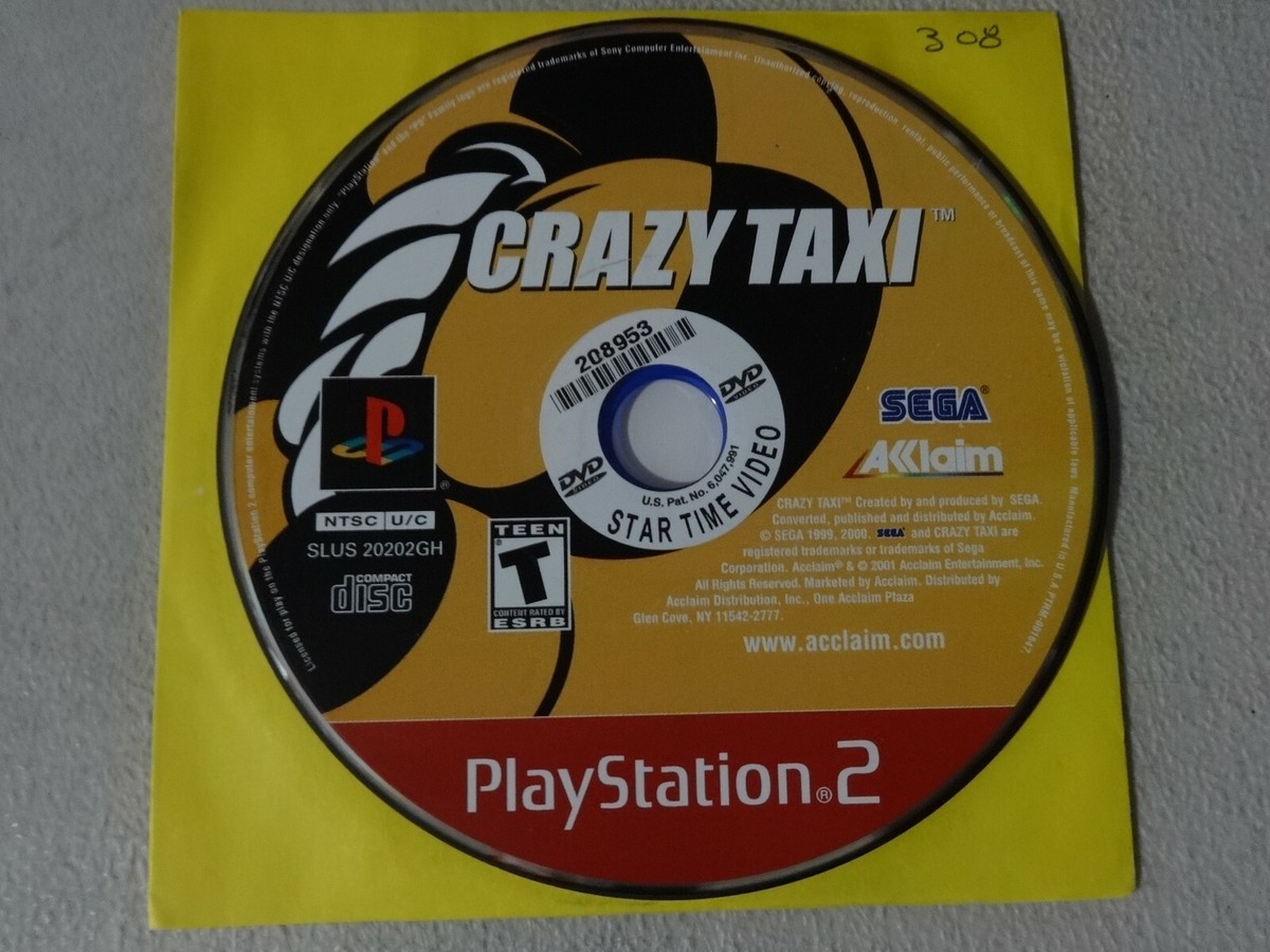 【値下】THE TUESDAY 2nd CD (Yellow) Crazy Taxi Sony Playstation 2 PS2 Game Disc Only Free Ship