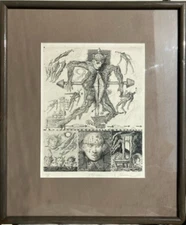 Burt HASEN,  2 original prints, works on paper, signed and numbered, in frames.
