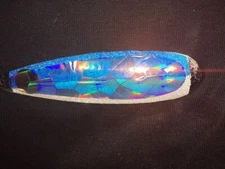 High Percentage Salmon Trolling Spoon With Hyper Vis Tape Not Paint 3 3/4”