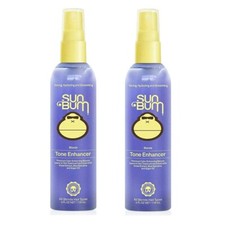 Sun Bum Blonde Purple Tone Enhancer | 4 oz | Pack of 2  -Vegan Color Safe