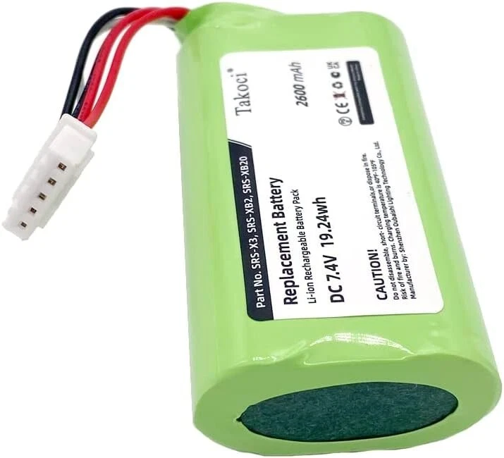 Replacement Battery for Sony Bluetooth Speaker SRS X3 SRS XB2 SRS