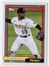 2021 Topps Update Series Ke'Bryan Hayes RC #T92-38 Redux 1992 Pittsburgh Pirates
