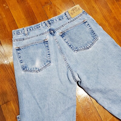 Vintage Old Navy 35x32 Blue Jeans Number 7 Fit Heavy Straight