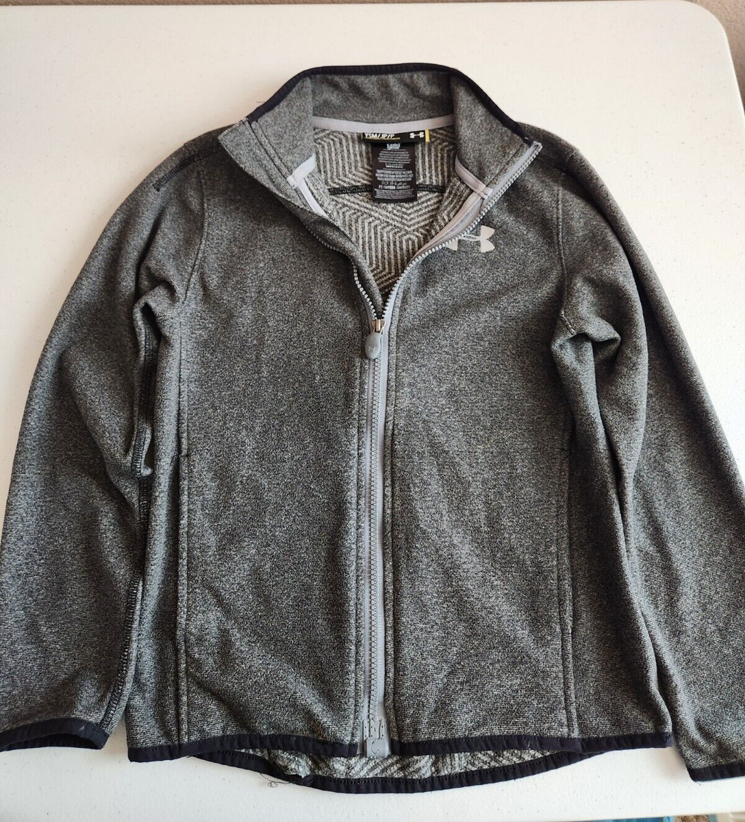 Jacket Youth Cold Gear Under Armour Youth Small Gray Cold Gear