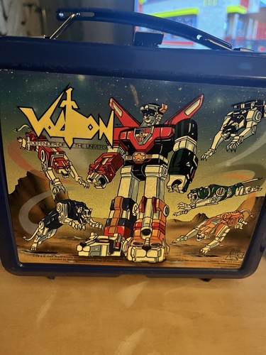 1984 Voltron Defender Of The Universe Kunststoff Brotdose mit Thermoskanne von Aladdin  - Bild 2 von 12