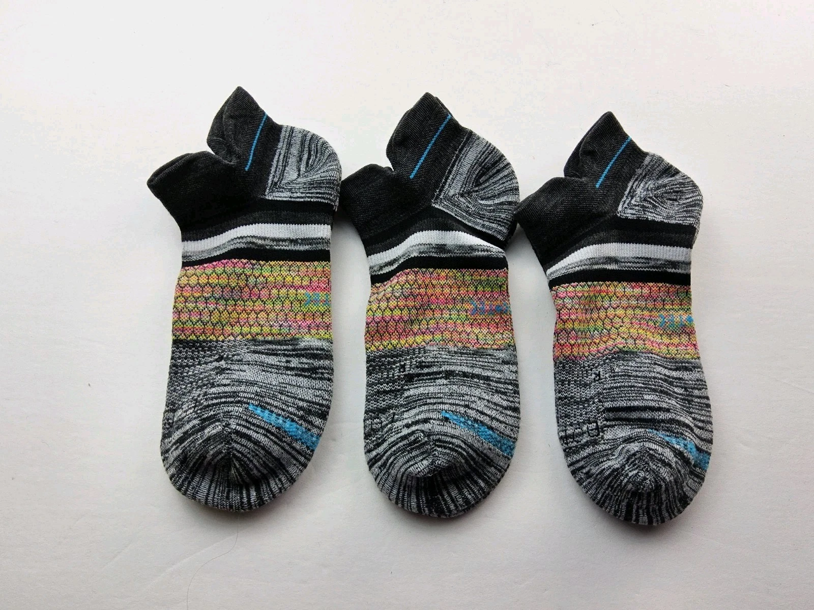 Bombas Hex-Tec Athletic Ankle Socks Lot Of 3 Pairs Size L