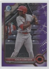 2022 Bowman Draft Chrome Purple Refractor 250/250 Yerlin Confidan #BDC-199 1j7t