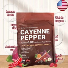 Cayenne Pepper Softgels Supplement, Supports Leg VeinHeart and Blood Vessel US