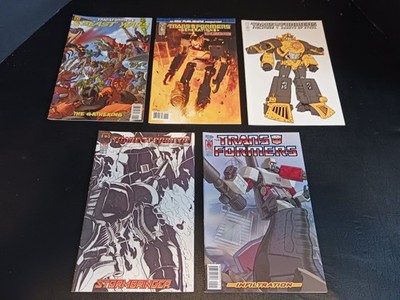Transformers 5x Comics Lot IDW Evolutions Beast Wars Generations Infiltration 