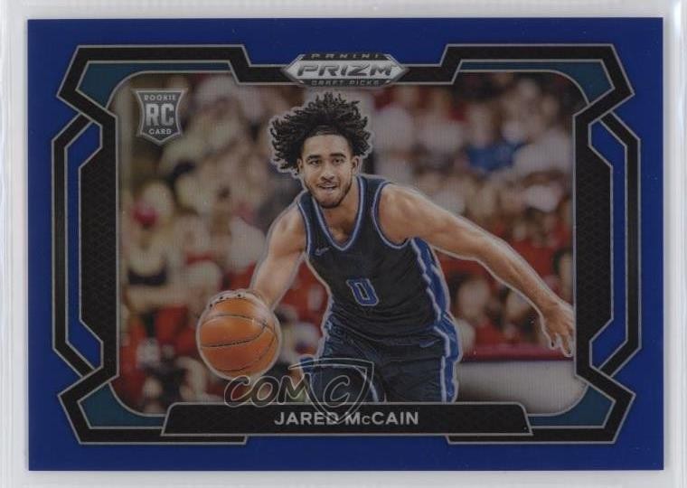 2024 Panini Prizm Draft Picks Blue Variations /199 Jared McCain #35 Rookie RC