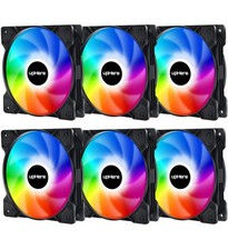 upHere 120mm Case Fan,Support 5V ARGB Addressable Motherboard SYNC,Colorful C...