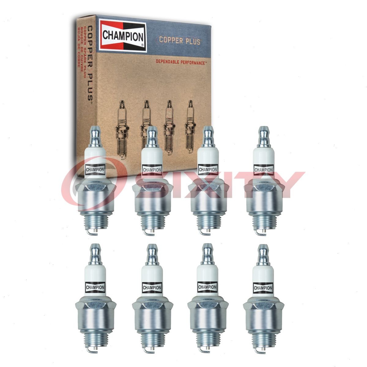 8 pc Champion Copper Plus 861-1 Spark Plugs for J19LM 740 1147 Ignition Wire nc