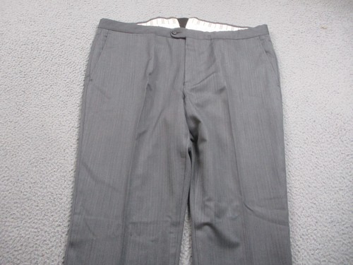 Ermenegildo Zegna Pants Mens 40x30 Gray Slacks Pleated Dress Tailored 15MILMIL15 - Picture 2 of 13