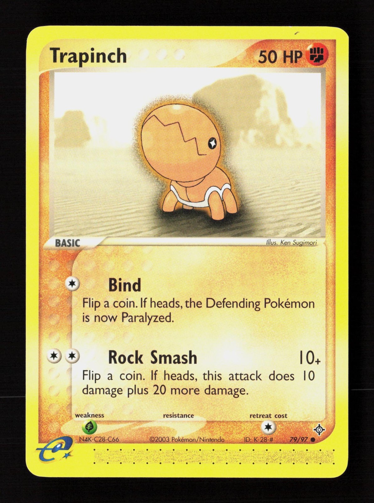 Trapinch 79/97 Common Dragon Pokemon Near Mint