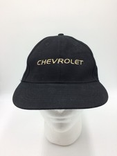 Chevrolet Black Cap Hat,Embroidered,Adult One Size,"Four Seasons",Strap, Cotton