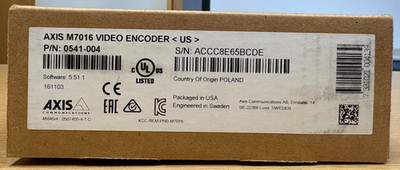 Axis M7016 Video Encoder H.264 and Motion JPEG Streams (P/N: 0541-001-04)