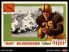 1955 Topps #59 Doc Blanchard RC Army 4 - VG/EX