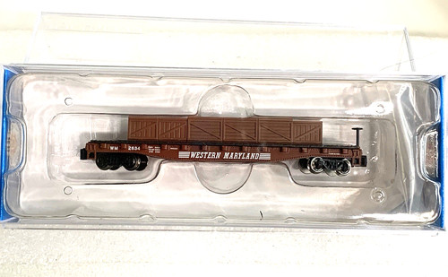 Coche plano Bachmann escala N 18977 Western Maryland 2634 con carga nominal nuevo en caja | Condition: New