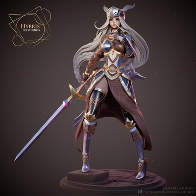 Lenneth Valkyrie | Hybris Studios Version | Resin Kit | Unpainted Garage Kit