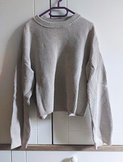 H&M Pullover Feinstrick Rippstrick Beige Mädchen GR.158/164