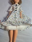 Vintage 1960s Barbie Clone  Calico Buttoned DRESS