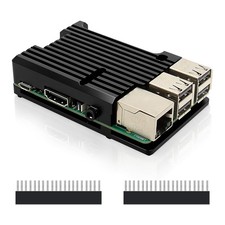 Aluminum Alloy Armor Passive Cooling Case for Raspberry Pi 3B /3B Black
