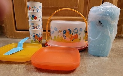 新品Tupperware 15ℓキーパー 4個セット Tupperware Mini Party Set 11-Piece Miniature Tea Party Kids