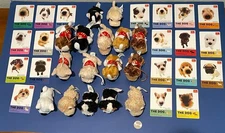 RARE The Dog  Artlist Collection 2003-2007 Plush Dog & Cards McDonalds Toys ASIA