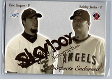 2004 SkyBox Autographics #2PE Eric Gagne / Bobby Jenks Prospects Endorsed