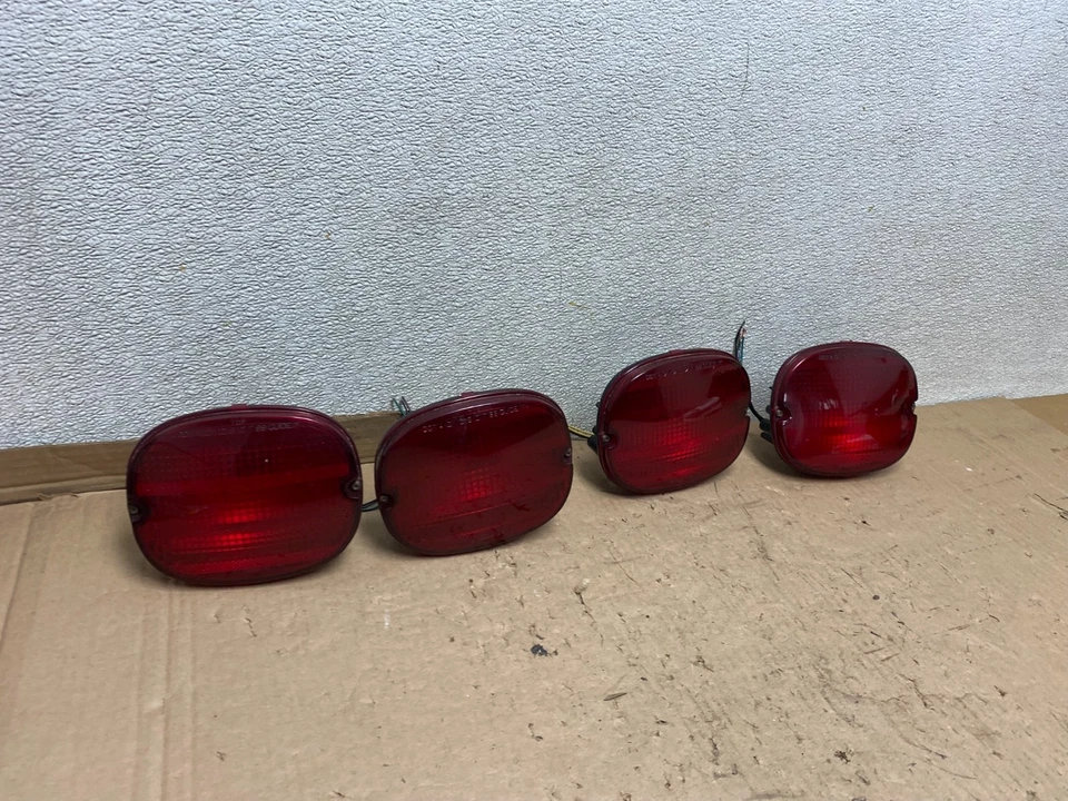 1991 to 1996 Chevrolet Corvette C4 Rear Set 4pcs Tail Lights U8783 DW - Image 3 of 4