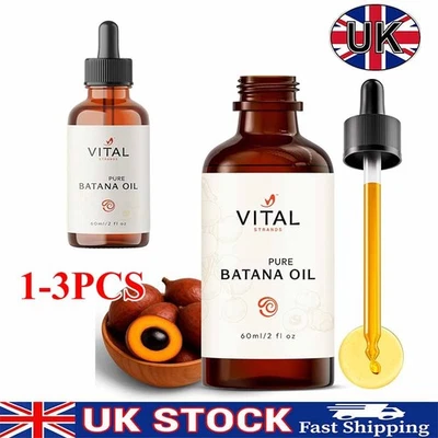 1-3X Vital Strands 100% Organic Batana Oil for Hair Growth for All Hair Types UK