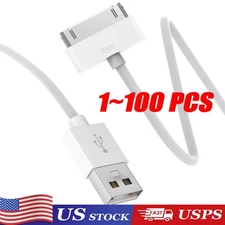 3FT 30 pin USB Charging Data Cable Cord for iPad 1/2/3 iPod Nano 1-6 LOT