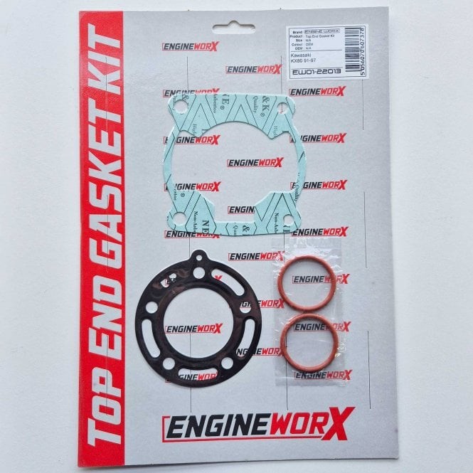 EngineWorx Top End Gasket Kit (Kawasaki KX80 91-97)
