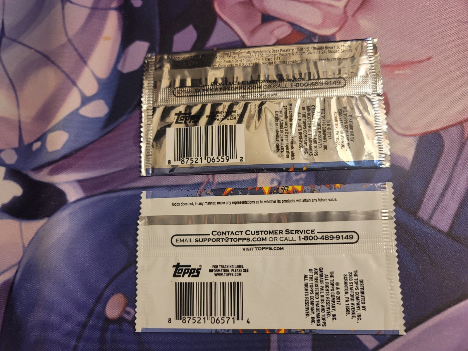 Lot 2017 Topps GPK Battle of the Bands Empty Wrapper Hobby Collector Retail RARE