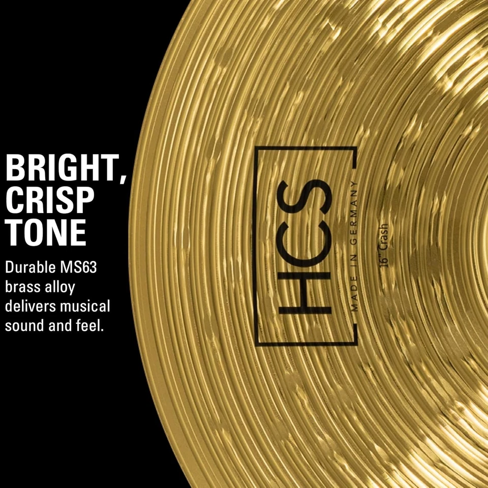 16-Inch Brass Crash Cymbal Traditional Finish for Drum Set, - Image 4 of 4