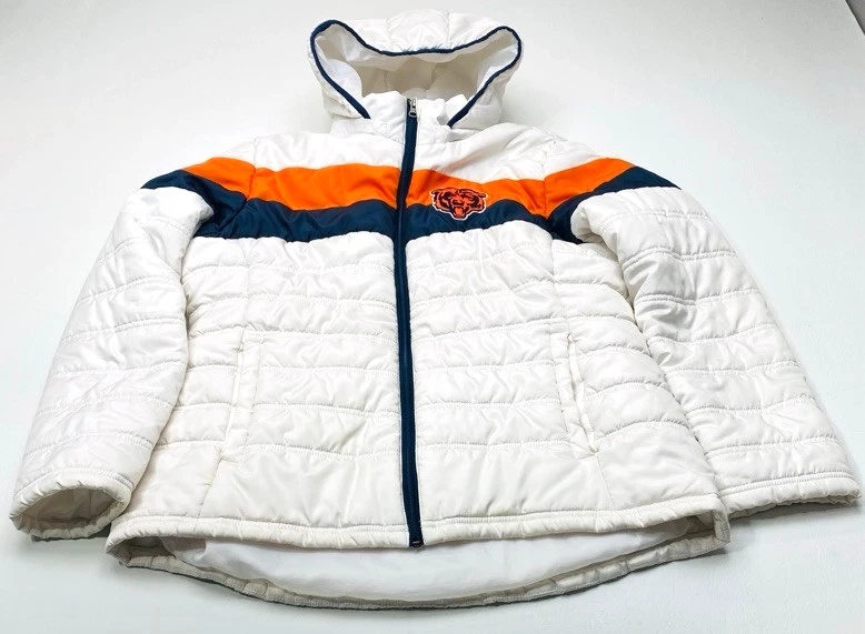 Chaqueta acolchada con cremallera XL para mujer de los Chicago Bears NFL Team Apparel Foto 2 de 4