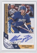 2012-13 Score Signatures Marcus Foligno #SS-MF Auto 0f4