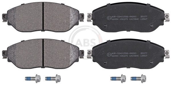 A.B.S. 35077 Bremsbelagsatz, Scheibenbremse For Fiat Nissan Opel Renault Vauxhal-image