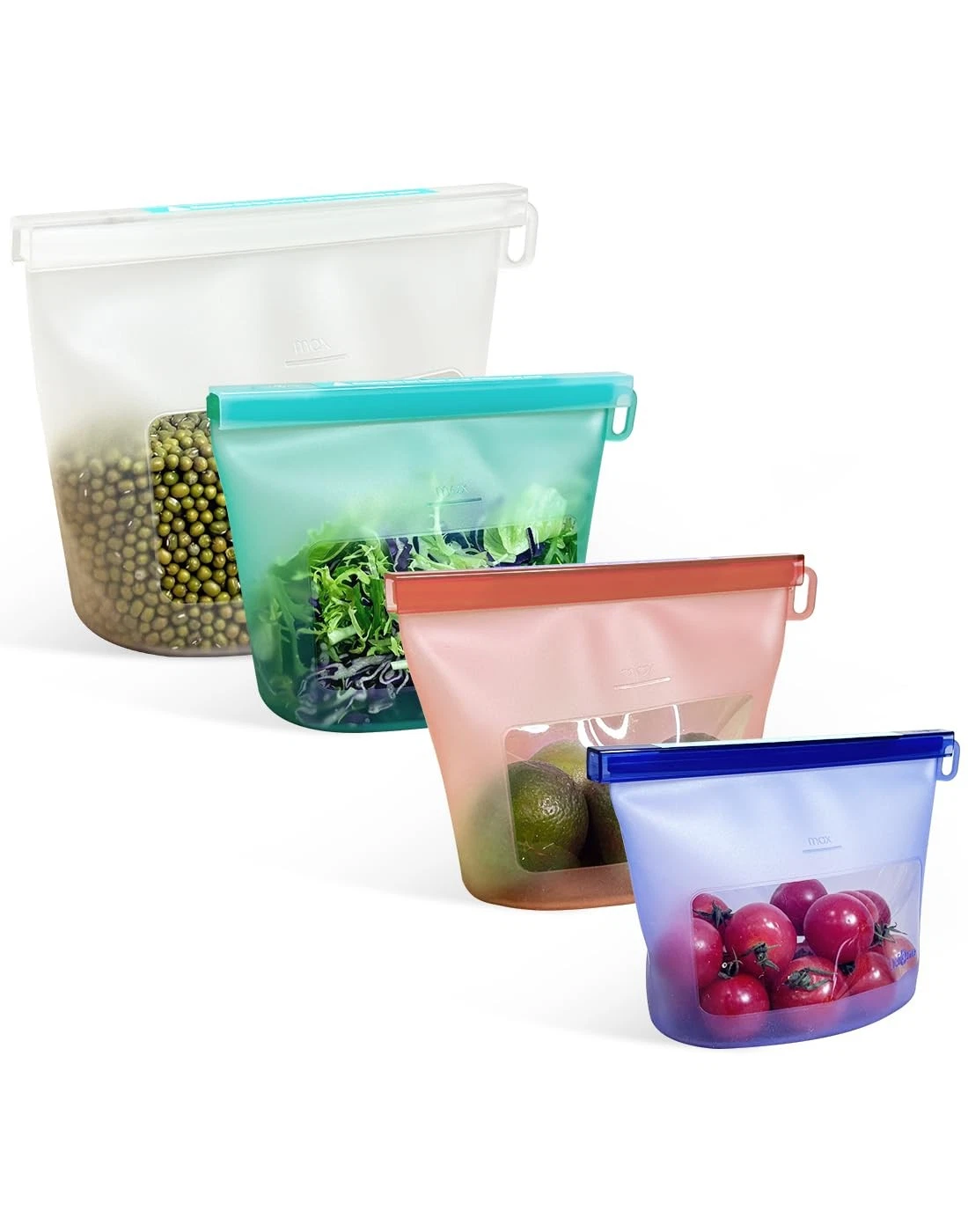 Reusable Silicone Food Storage Bags (Set of 4), Dishwasher Oven Microwave Fre...
Opens in a new wind