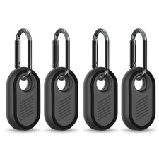  4 Pack BIQIRE Case for Samsung Galaxy Smart Tag 2, Rugged Full 4pack Black 