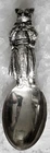 Antique Vintage Wallace Dressed Cat Kitten Sterling Silver 925 Baby Spoon Rattle