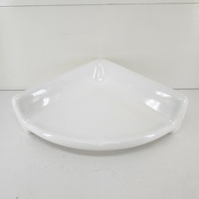 New Shower Corner Shelf White Glossy Glazed Porcelain Ceramic 7"x7"x3"