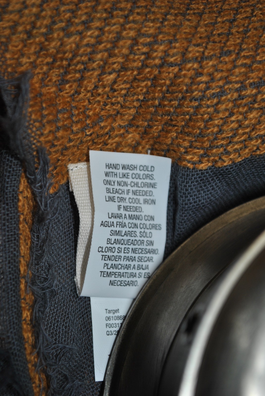 Universal Thread Large Square Scarf Blue‑Grey Bro… - image 12